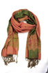 Sakkas 70" x 28" Border Pattern Layered Woven Pashmina Shawl Scarf Wrap Stole