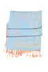 Sakkas Lightweight Two Tone Paisley Design Pashmina Fringe Scarf / Stole / Wrap