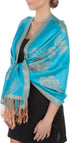 Sakkas Two Tone Rose Pashmina Scarf / Stole / Wrap