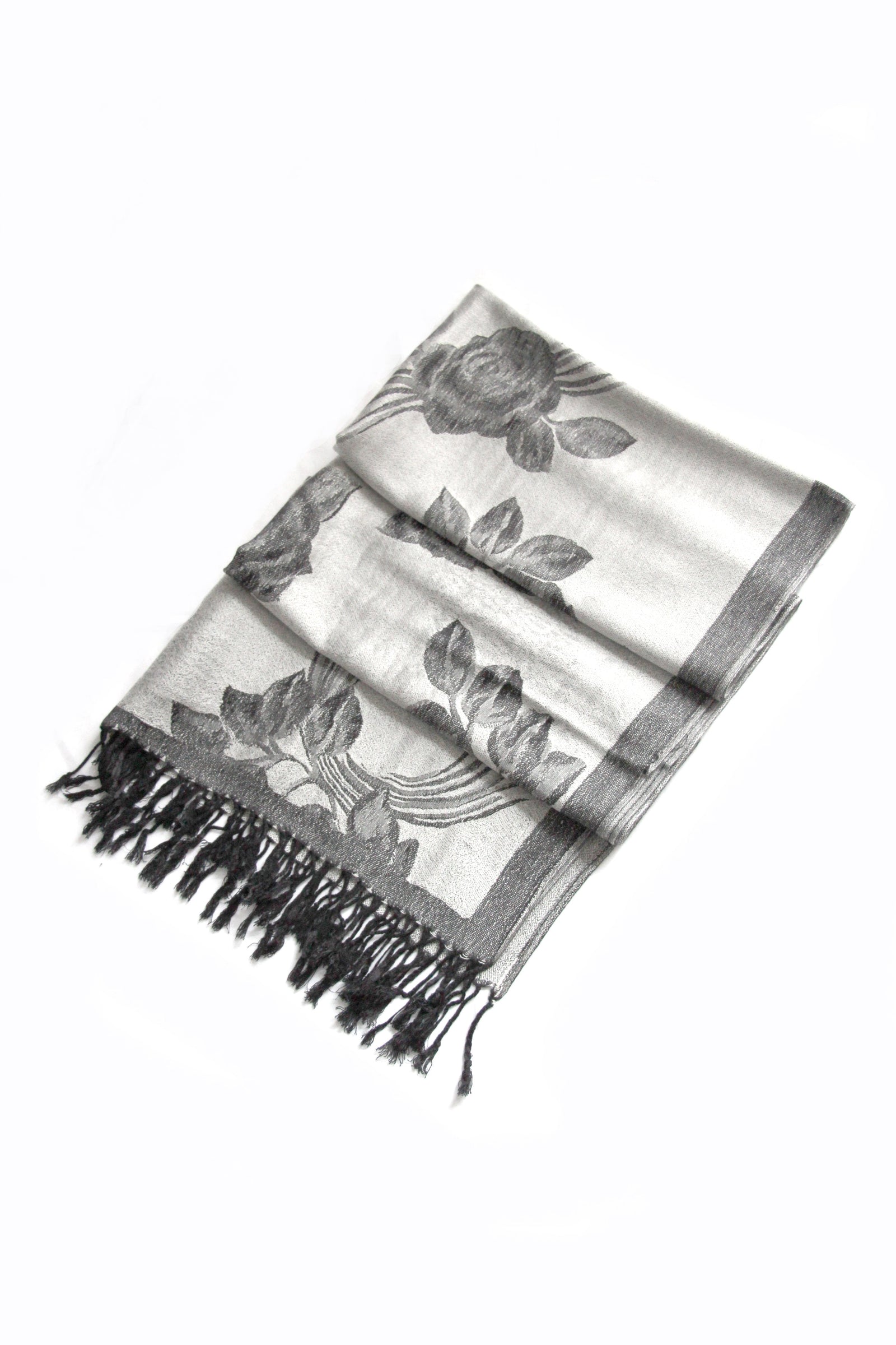 Sakkas Two Tone Rose Pashmina Scarf / Stole / Wrap