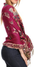 Sakkas Liua Long Wide Woven Patterned Design Multi Colored Pashmina Shawl / Scarf
