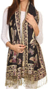 Sakkas Liua Long Wide Woven Patterned Design Multi Colored Pashmina Shawl / Scarf