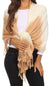 Sakkas Vicki Trendy Ombre Stripe Tie Dye Pashmina/ Shawl/ Wrap/ Stole