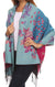 Sakkas Ontario double layer floral Pashmina/ Shawl/ Wrap/ Stole with fringe