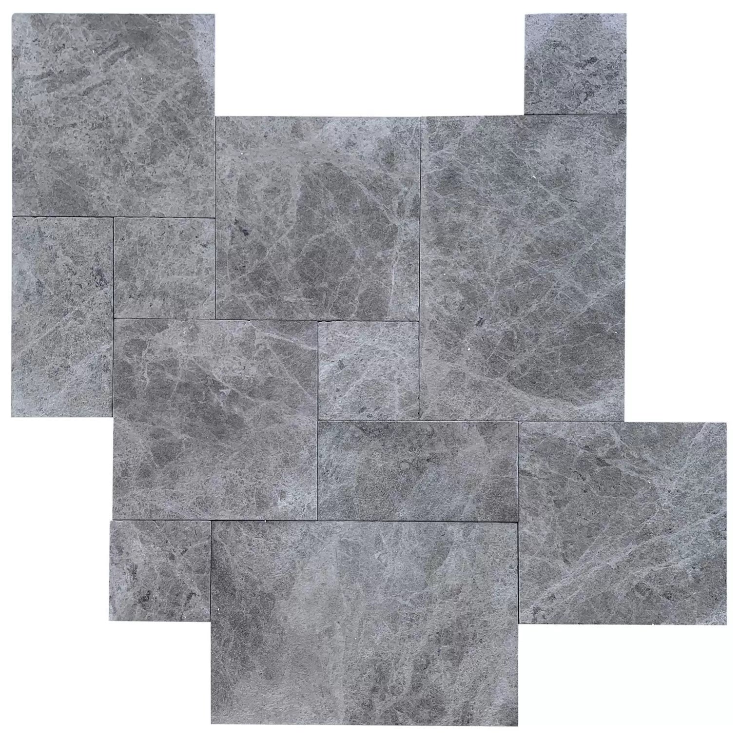 Silver Shadow Marble Tumbled Pavers - Full Truckload
