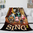 Manta de franela polar Sing 2 para cosplay, decoración de habitación