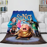 Manta de franela polar Sing 2 para cosplay, decoración de habitación