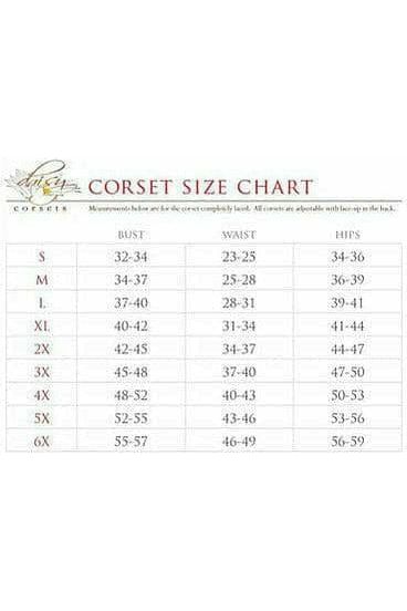 Lavish Black Cotton Overbust Corset