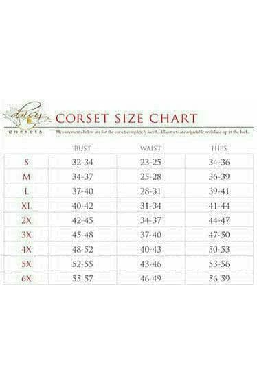 Top Drawer Plum Brocade Steel Boned Corset