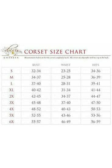 Lavish Dark Green Brocade Corset