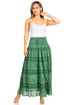 Sakkas Lace and Ribbon Peasant Boho Skirt