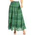 Sakkas Lace and Ribbon Peasant Boho Skirt