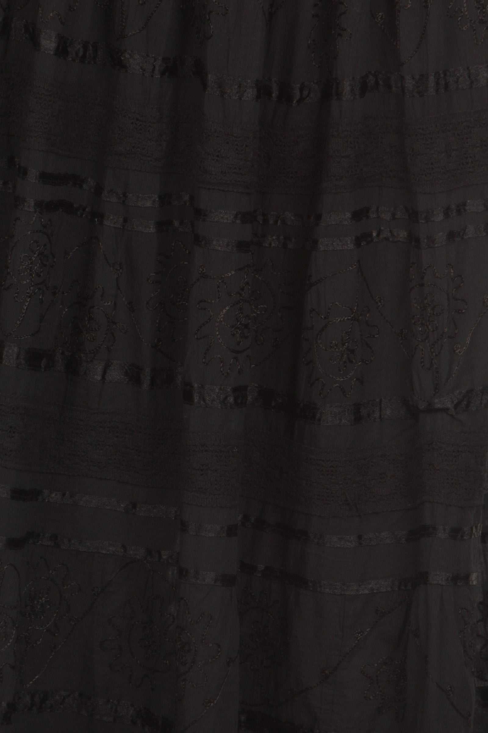 Sakkas Lace and Ribbon Peasant Boho Skirt