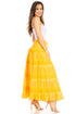 Sakkas Lace and Ribbon Peasant Boho Skirt