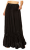 Sakkas Ivy Second Women's Maxi Boho Elastic Waist Embroidered A Line Long Skirt