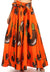 Sakkas Asma Convertible Traditional Wax Print Adjustable Strap Maxi Skirt Dress