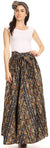 Sakkas Asma Convertible Traditional Wax Print Adjustable Strap Maxi Skirt Dress