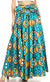 Sakkas Asma Convertible Traditional Wax Print Adjustable Strap Maxi Skirt Dress