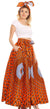 Sakkas Asma Convertible Traditional Wax Print Adjustable Strap Maxi Skirt Dress