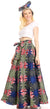 Sakkas Asma Convertible Traditional Wax Print Adjustable Strap Maxi Skirt Dress