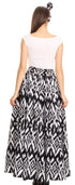 Sakkas Asma Convertible Traditional Wax Print Adjustable Strap Maxi Skirt Dress