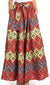 Sakkas Asma Convertible Traditional Wax Print Adjustable Strap Maxi Skirt Dress