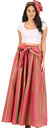 Sakkas Asma Convertible Traditional Wax Print Adjustable Strap Maxi Skirt Dress