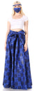 Sakkas Asma Convertible Traditional Wax Print Adjustable Strap Maxi Skirt Dress