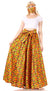 Sakkas Asma Convertible Traditional Wax Print Adjustable Strap Maxi Skirt Dress