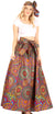Sakkas Asma Convertible Traditional Wax Print Adjustable Strap Maxi Skirt Dress