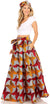Sakkas Asma Convertible Traditional Wax Print Adjustable Strap Maxi Skirt Dress