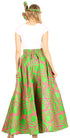 Sakkas Asma Convertible Traditional Wax Print Adjustable Strap Maxi Skirt Dress