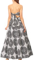 Sakkas Asma Convertible Traditional Wax Print Adjustable Strap Maxi Skirt Dress