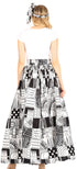 Sakkas Asma Convertible Traditional Wax Print Adjustable Strap Maxi Skirt Dress