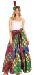 Sakkas Asma Convertible Traditional Wax Print Adjustable Strap Maxi Skirt Dress