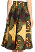 Sakkas African Dutch Ankara Wax Print Full Circle Skirt