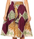 Sakkas African Dutch Ankara Wax Print Full Circle Skirt