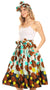 Sakkas African Dutch Ankara Wax Print Full Circle Skirt