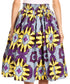 Sakkas African Dutch Ankara Wax Print Full Circle Skirt