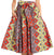 Sakkas African Dutch Ankara Wax Print Full Circle Skirt