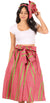 Sakkas African Dutch Ankara Wax Print Full Circle Skirt