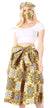 Sakkas African Dutch Ankara Wax Print Full Circle Skirt