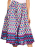 Sakkas African Dutch Ankara Wax Print Full Circle Skirt