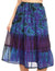 Sakkas Antonia Women's Skirt Tie Dye Boho Elastic Waist Adjustable Embroidery