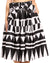 Sakkas Ama Women's Vintage Circle African Ankara Print Midi Skirt with Pockets