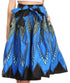 Sakkas Ama Women's Vintage Circle African Ankara Print Midi Skirt with Pockets