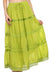 Falda larga de algodón Sakkas, estilo bohemio, gitano y bordado, con un solo color