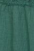 Sakkas Solid Embroidered Crochet Lace Trim Gypsy Bohemian Mid Length Cotton Skirt