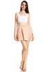 Sakkas Womens Basic Versatile Stretchy Flared Casual Mini Skater Skirt Made in USA