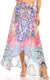 Falda larga cruzada informal de verano estilo bohemio con estampado floral para mujer de Sakkas Amaia